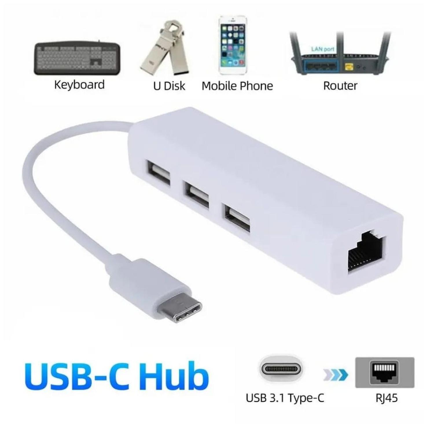 ADAPTADOR TIPO C MULTIPUERTO USB 4 EN 1 - 2