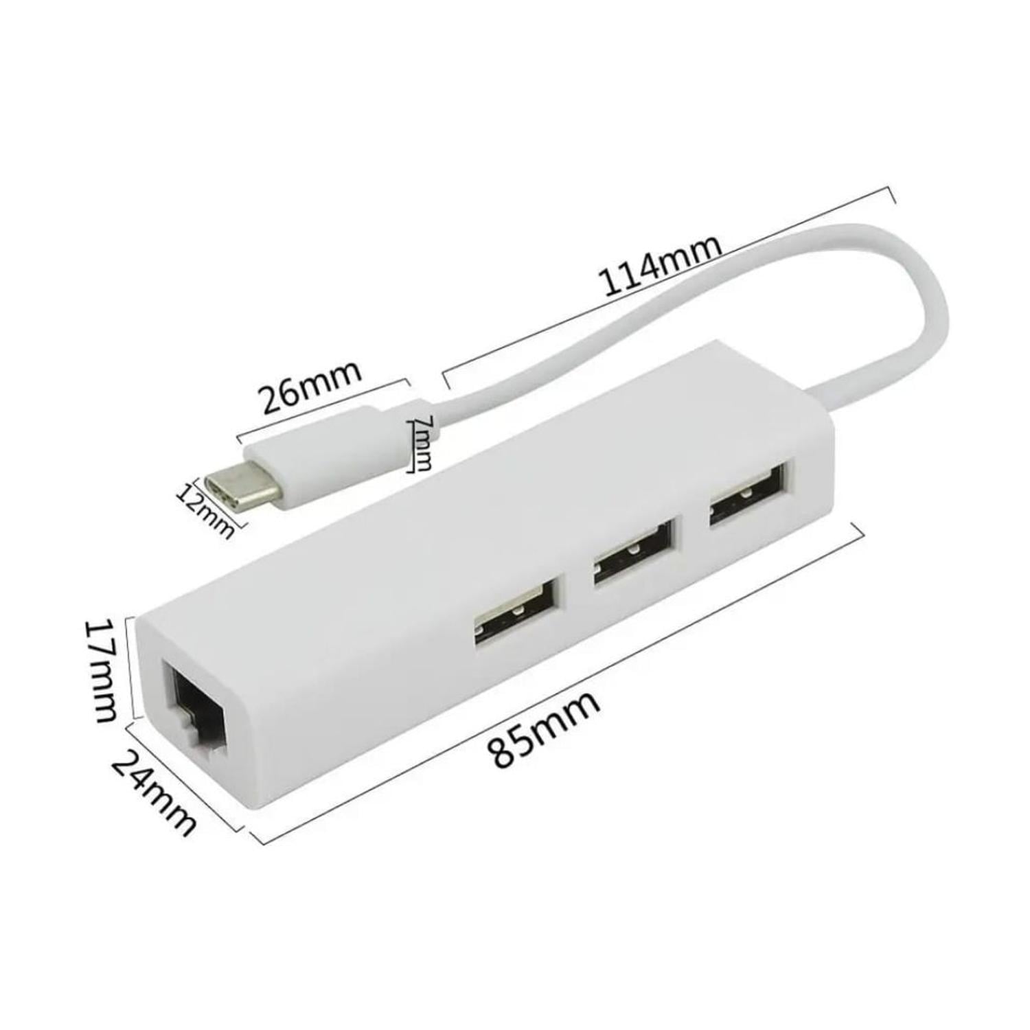 ADAPTADOR TIPO C MULTIPUERTO USB 4 EN 1 - 4