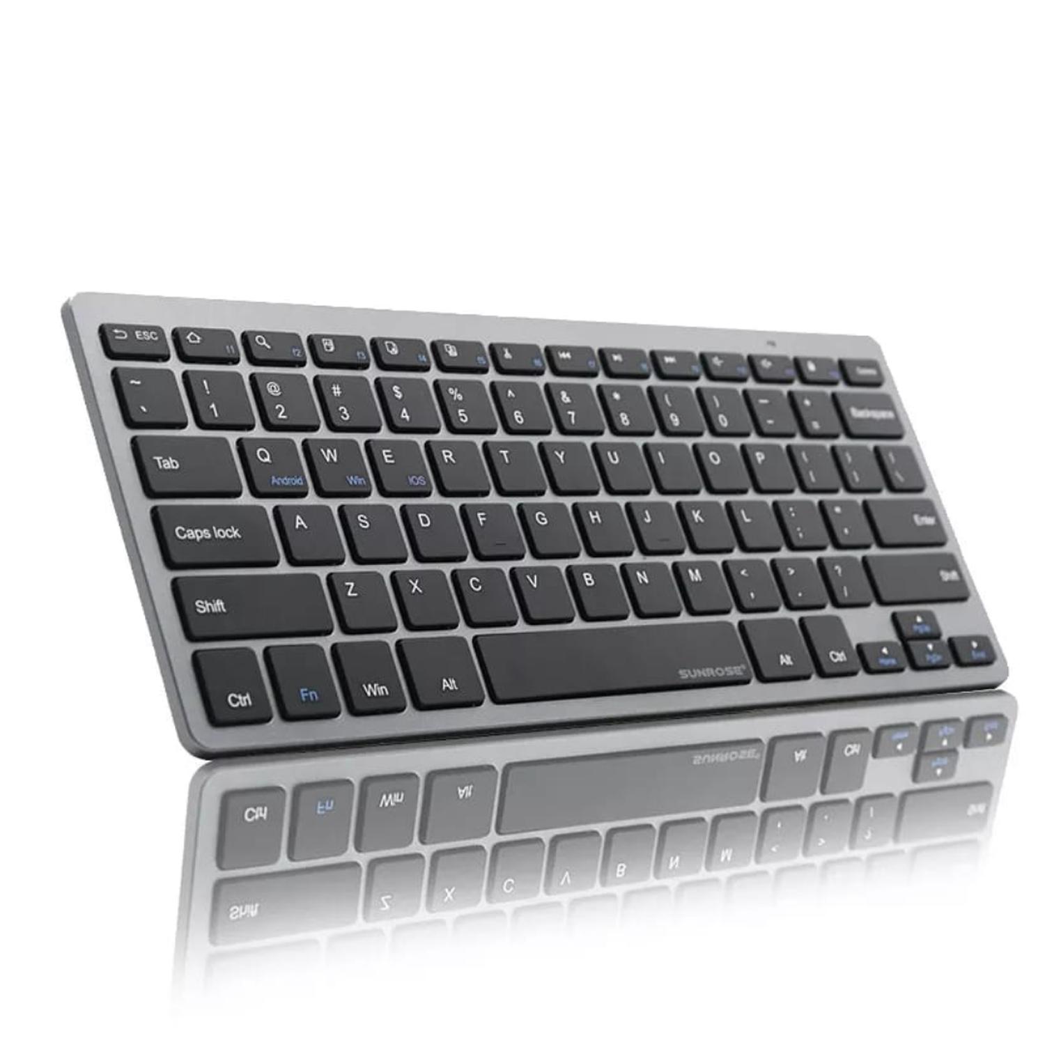 TECLADO IOS / MAC OS / WINDOWS INALÁMBRICO 5.0 BLUETOOTH / GRIS - 1
