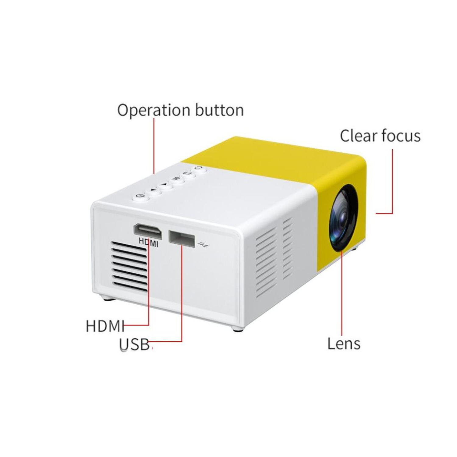 PROYECTOR MINI LED YG-300 PRO PORTATIL - 3