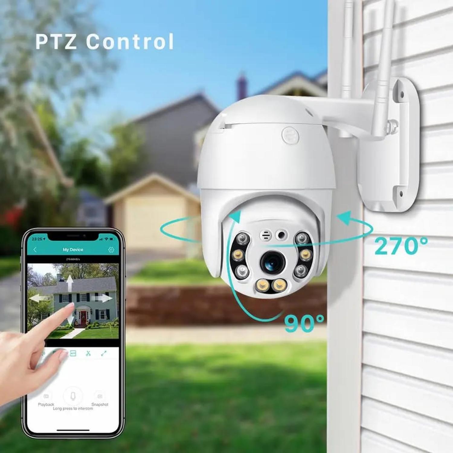 CÁMARA IP EXTERIOR IMPERMEABLE WIFI FULL HD - 4