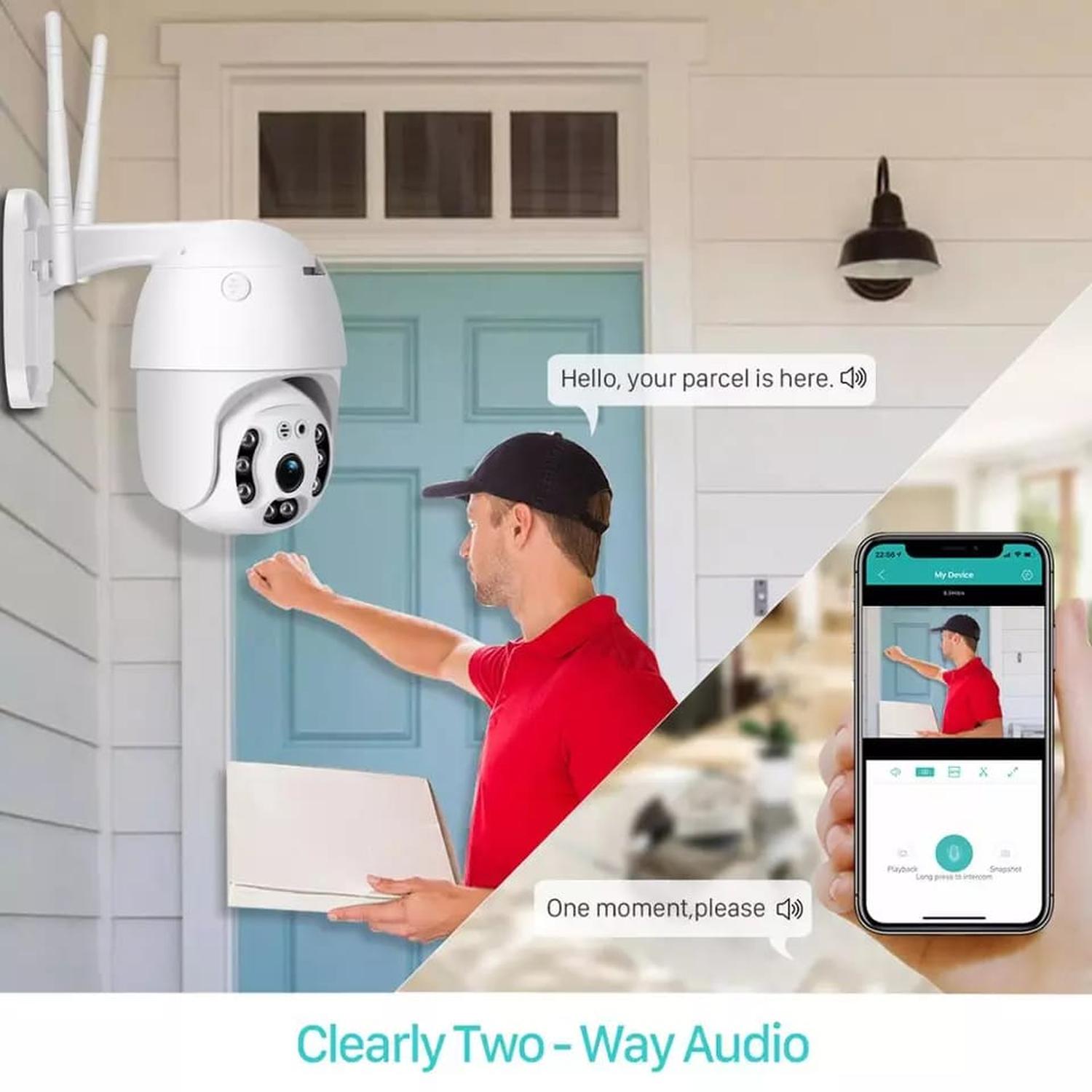 CÁMARA IP EXTERIOR IMPERMEABLE WIFI FULL HD - 5