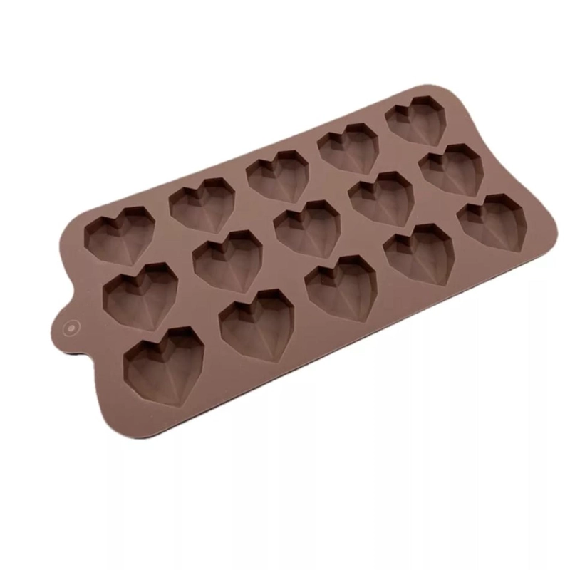 MOLDE SILICONA PARA BOMBONES CHOCOLATE CORAZON - 1