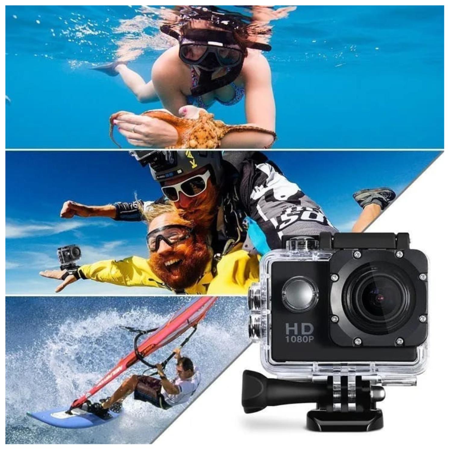 CAMARA DEPORTIVA SUMERGIBLE 4K FULL HD NEGRO - 2
