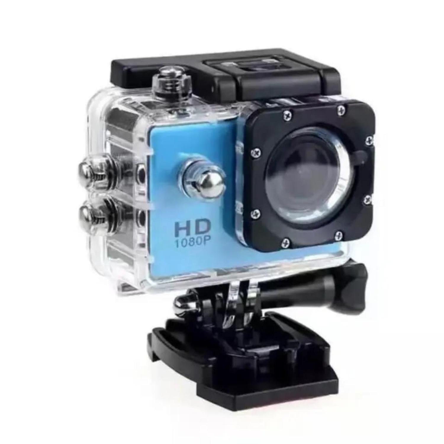 CÁMARA DEPORTIVA SUMERGIBLE 4K FULL HD AZUL - 1