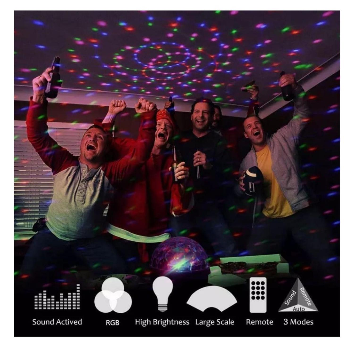 BOLA DISCO RITMICA MULTICOLOR CON BLUETOOTH - 2