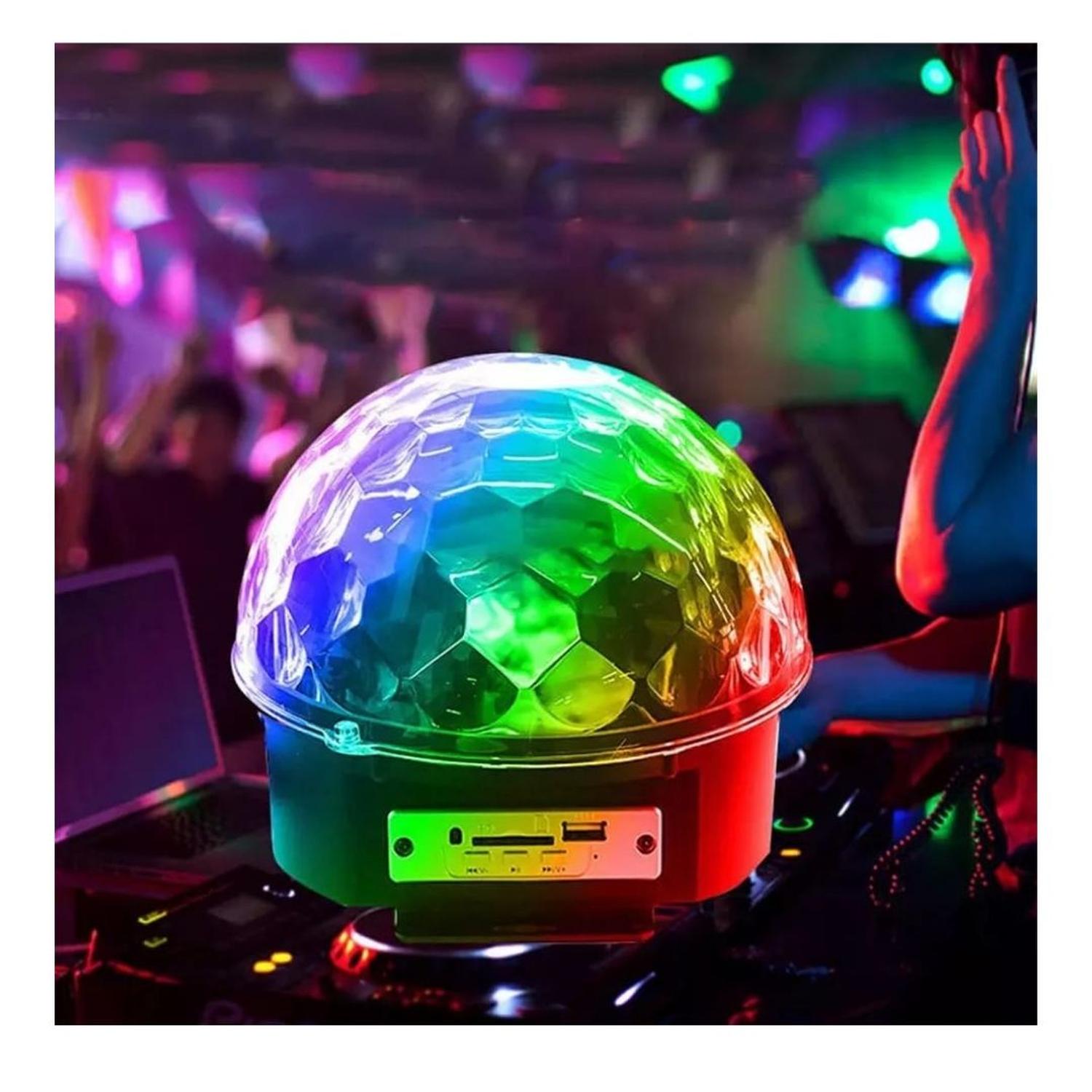BOLA DISCO RITMICA MULTICOLOR CON BLUETOOTH - 3