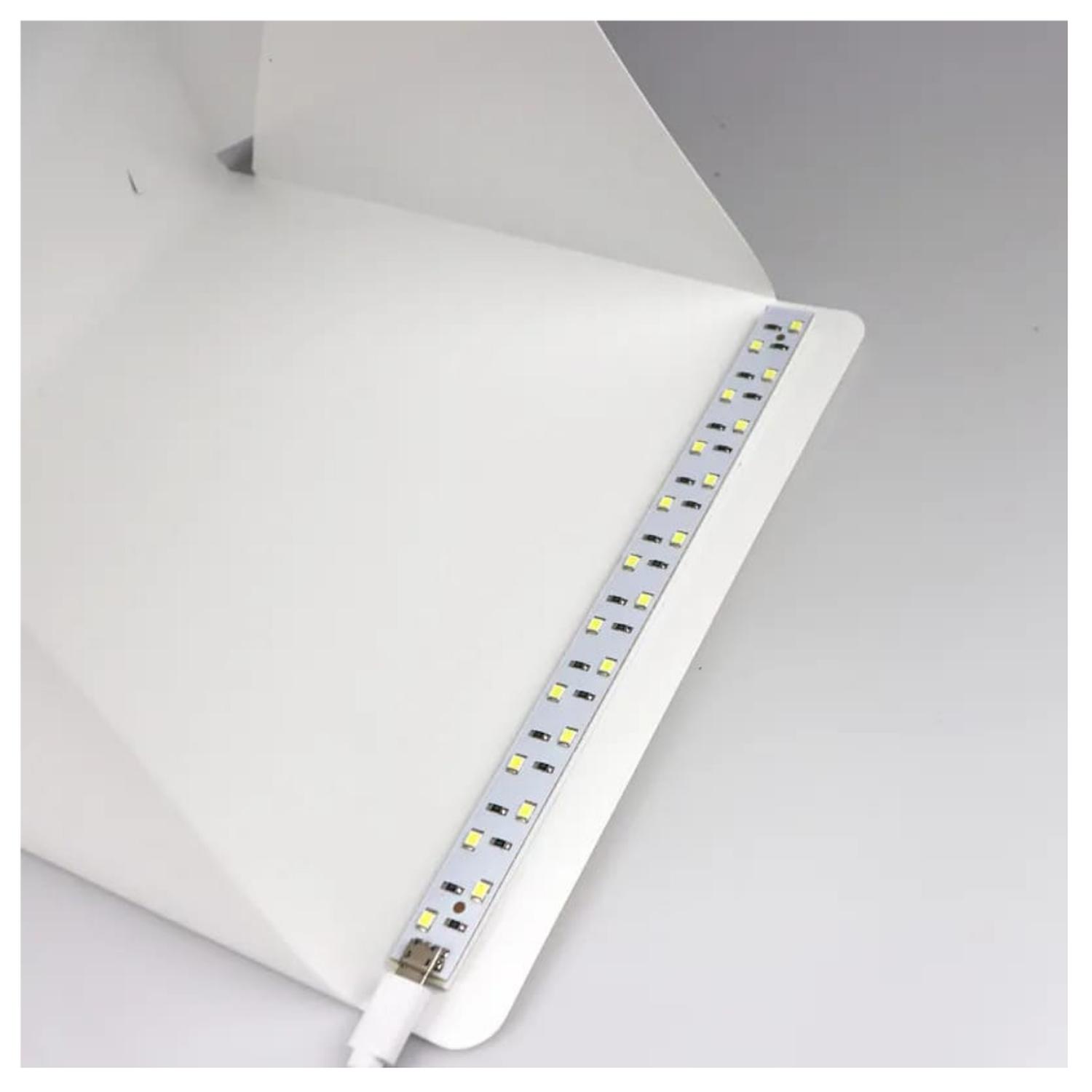 ESTUDIO FOTOGRAFICO PLEGABLE CON LUZ LED - 4