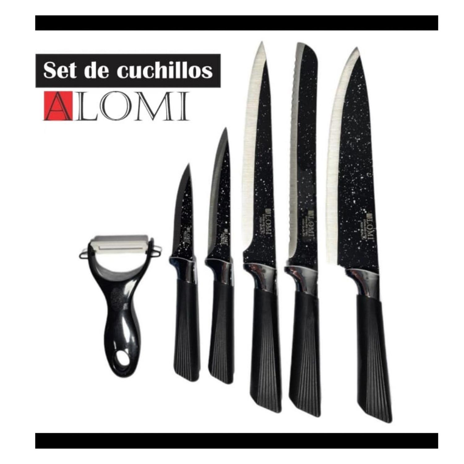 SET DE CUCHILLOS 6 PIEZAS CON MANGO ERGONOMICO - 2