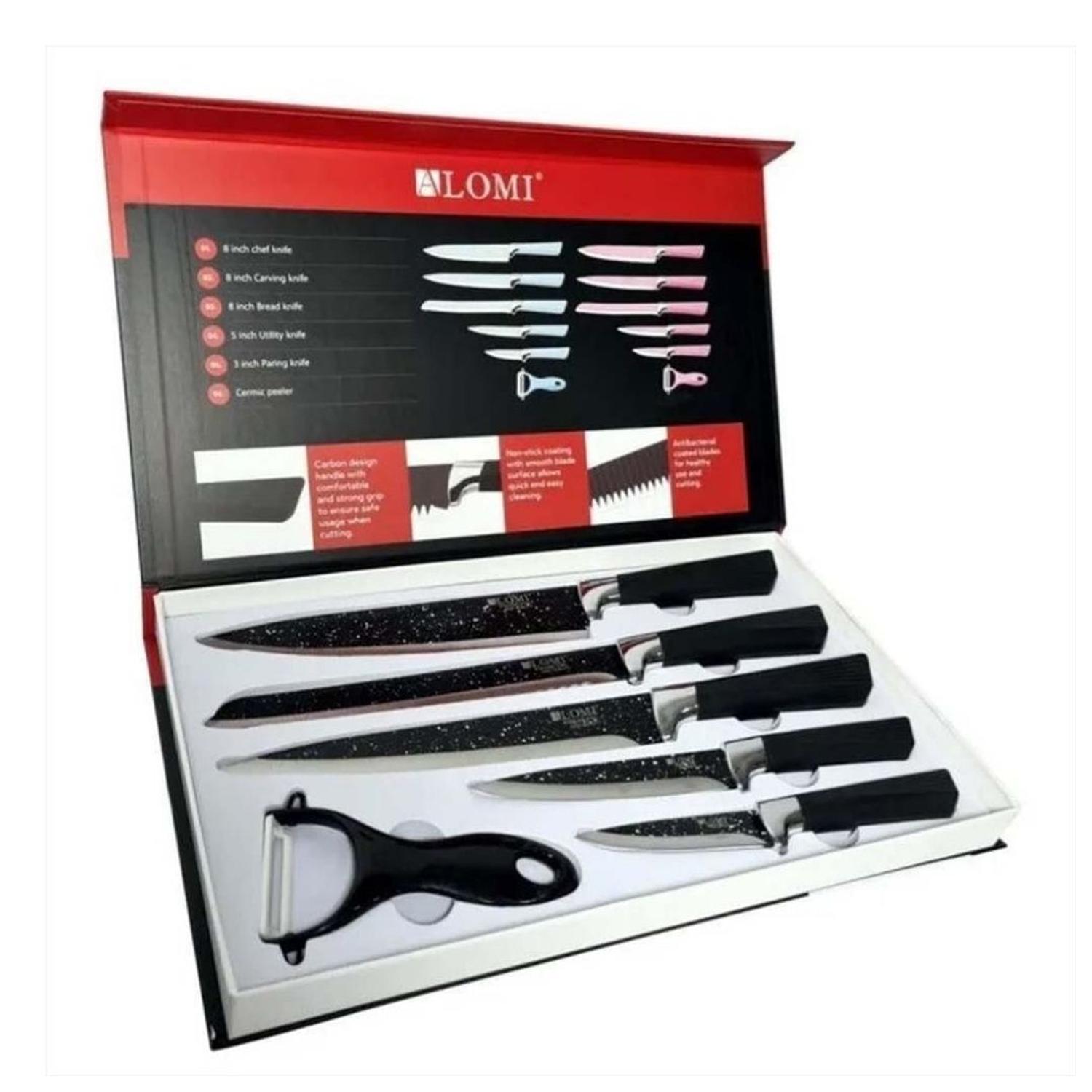 SET DE CUCHILLOS 6 PIEZAS CON MANGO ERGONOMICO - 3