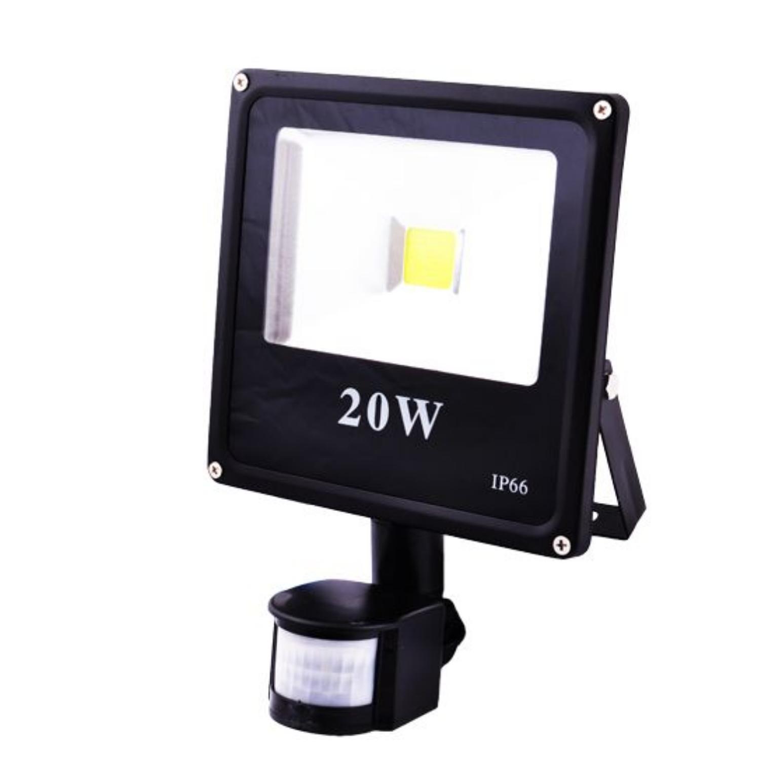 FOCO LED PROYECTOR 20W CON SENSOR DE MOVIMIENTO - 1