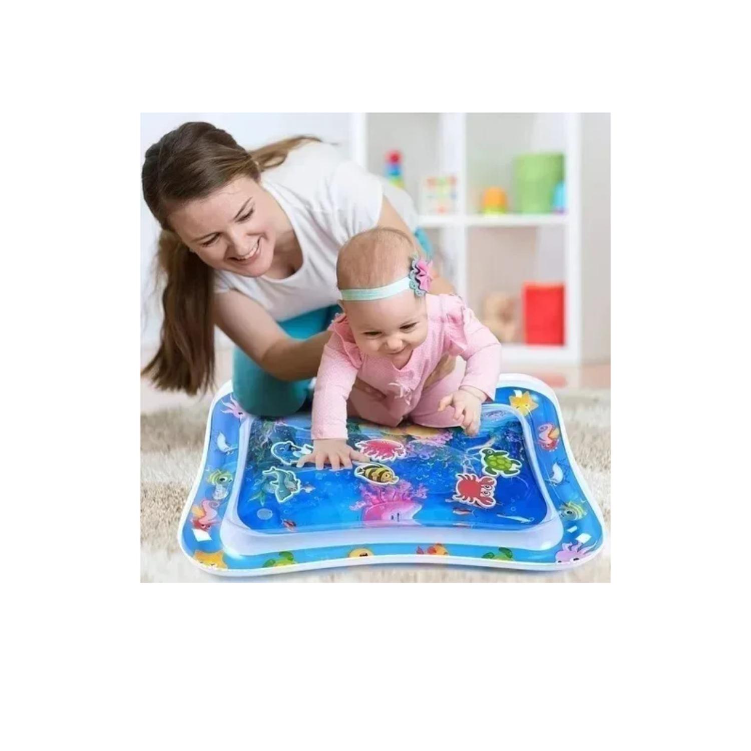ALFOMBRA BEBÉS SENSORIAL PISCINA ESTIMULACIÓN MONTESSORI AZUL - 3
