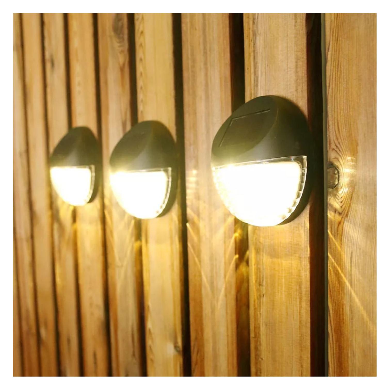 LUZ SOLAR DE PARED IMPERMEABLE PACK 2 LUZ CALIDA - 1