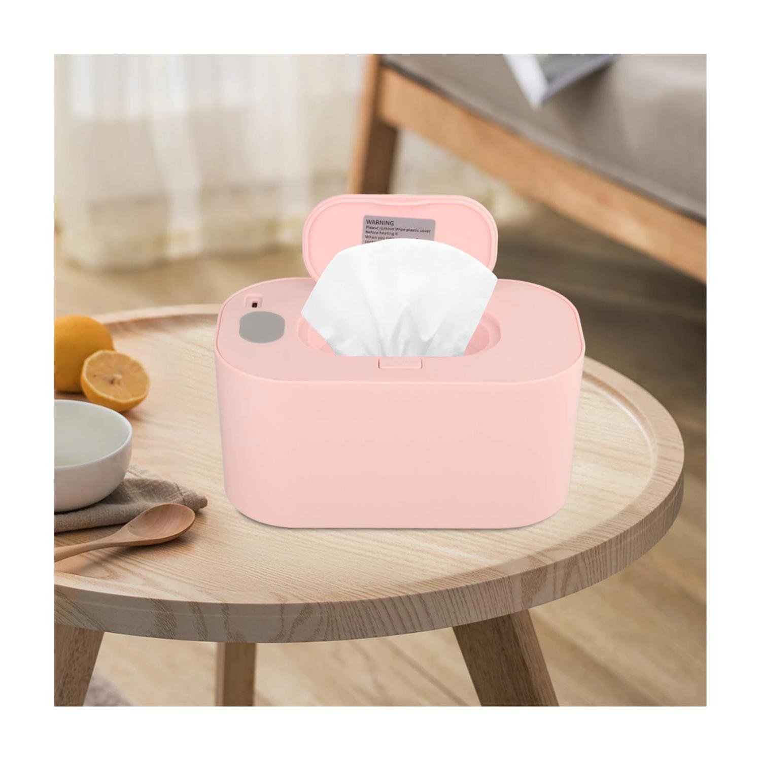 CALENTADOR PORTATIL DE TOALLITAS HUMEDAS USB ROSA - 2