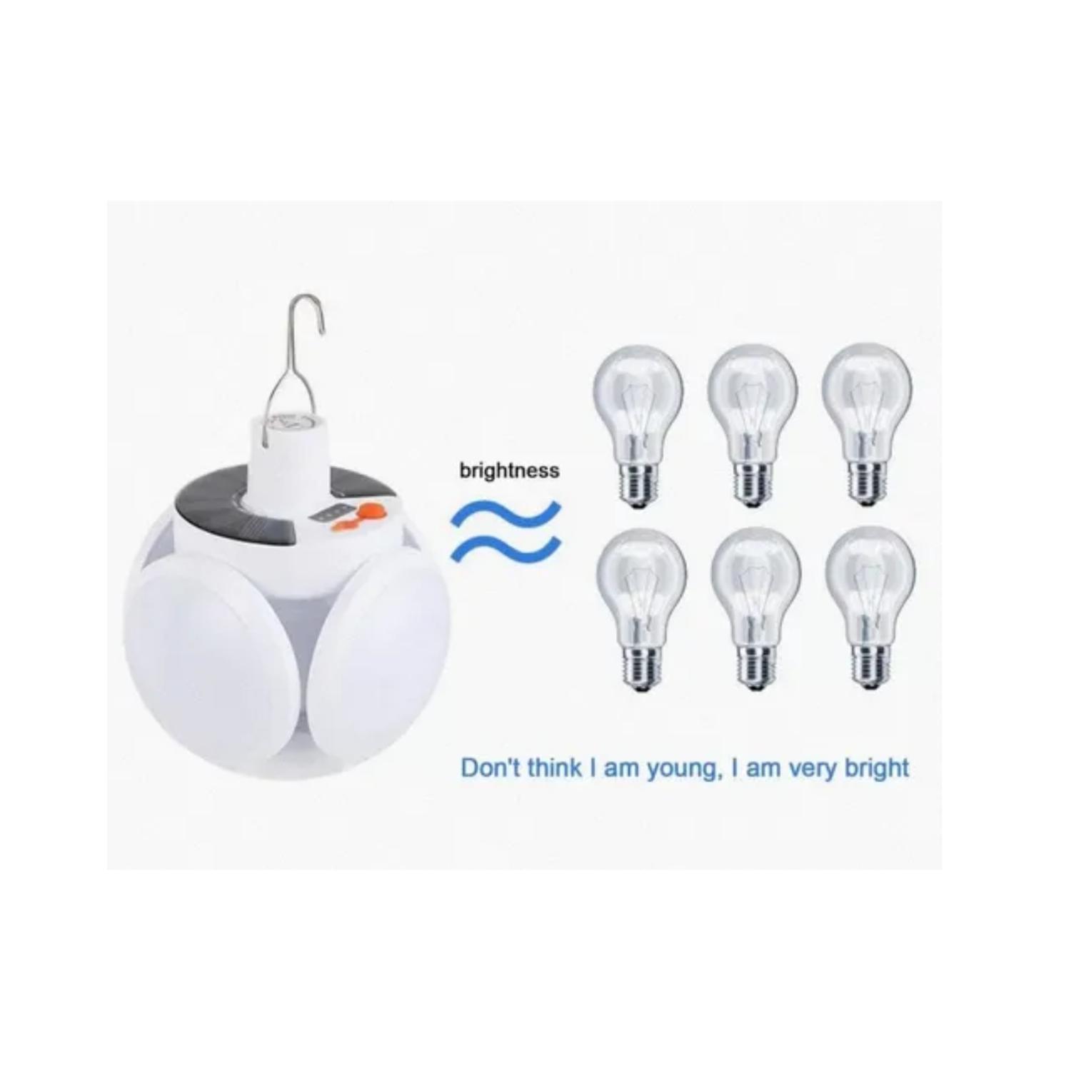 LAMPARA SOLAR PARA CAMPING TIPO FOOTBALL - 2