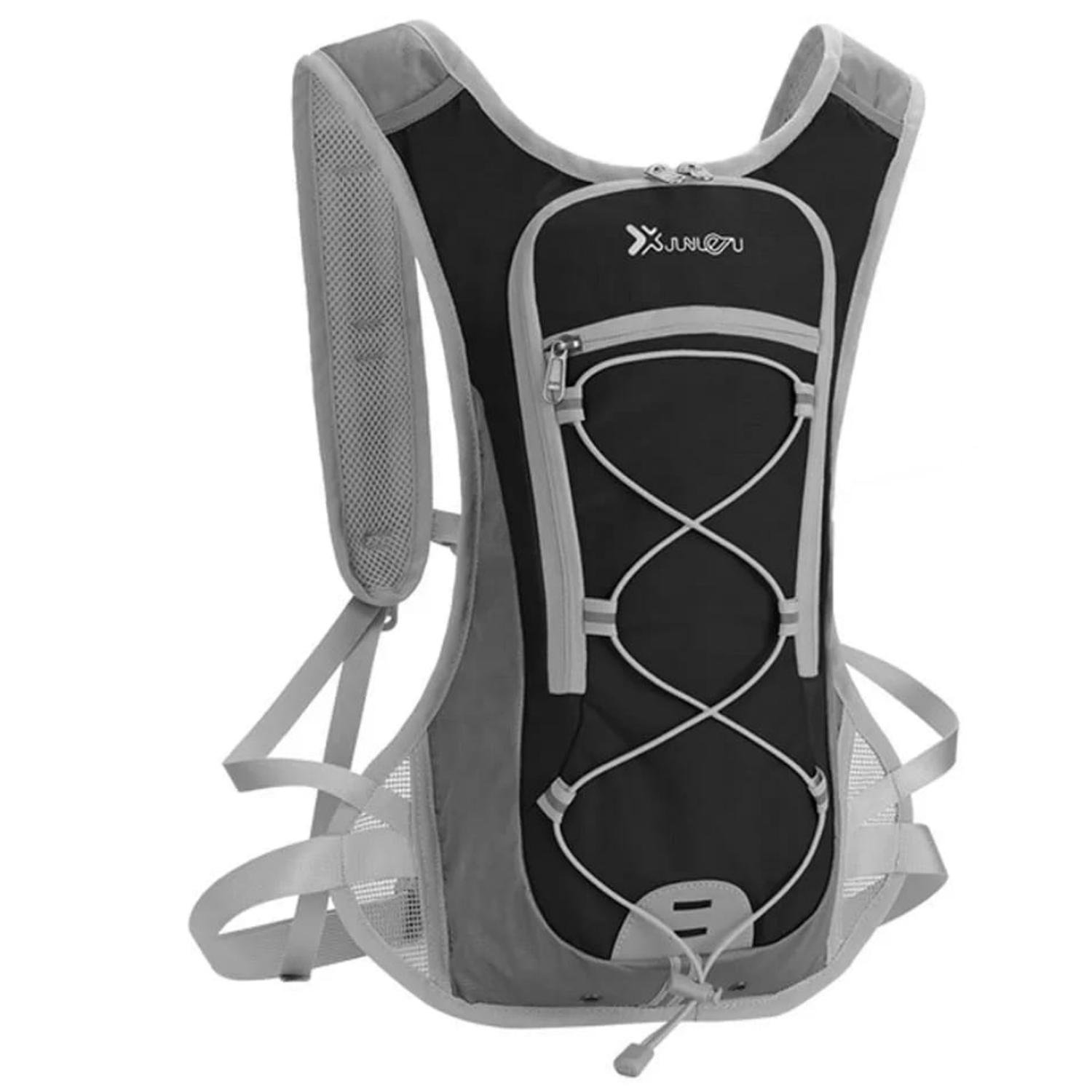 MOCHILA VESTU NEGRO CAMPING OUTDOOR CAMELBACK CON BOLSA DE AGUA 2 LITROS - 2