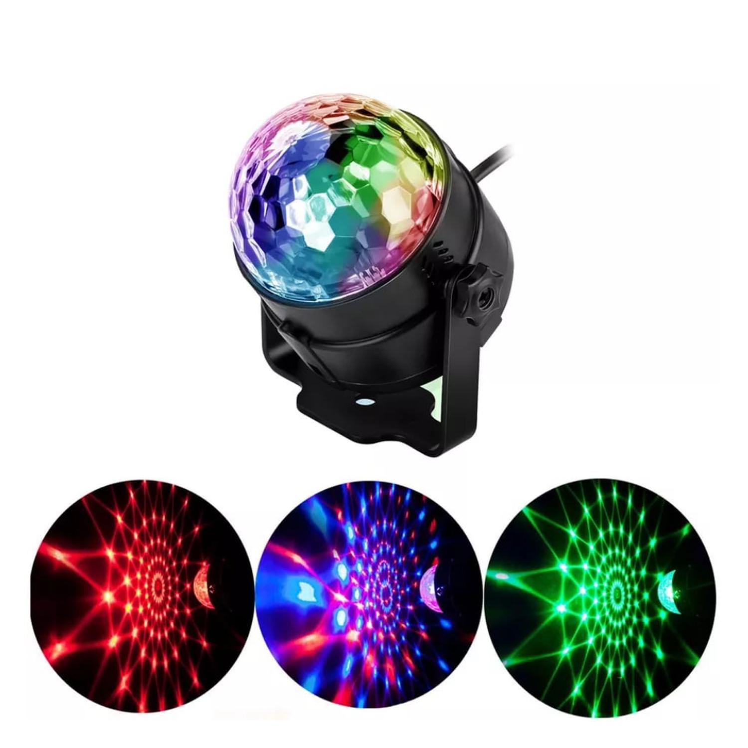 PROYECTOR MULTICOLOR HOGAR EFECTO DISCO GIRATORIO - 3