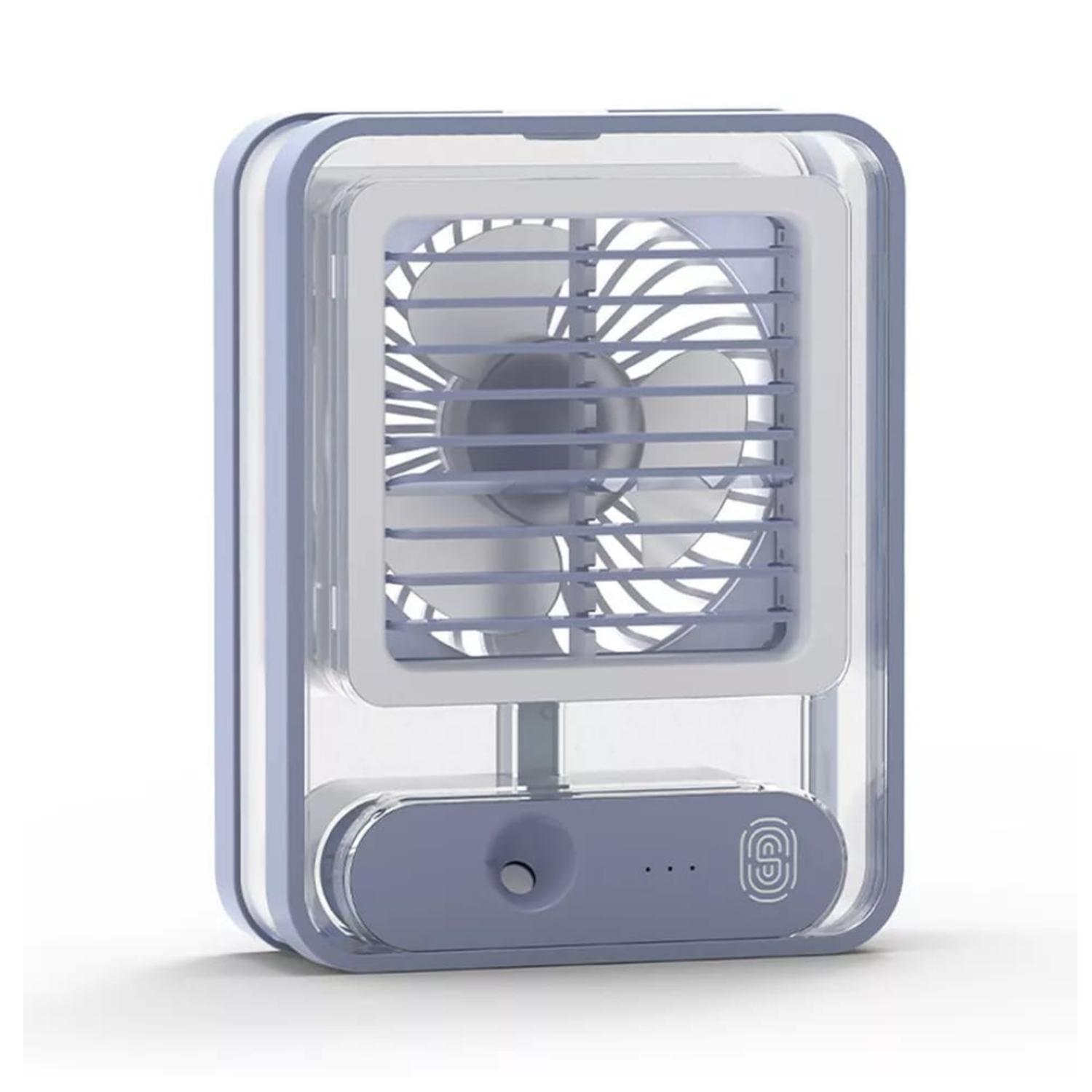 VENTILADOR DE ESCRITORIO CON PULVERIZADOR Y LUZ LED - 1