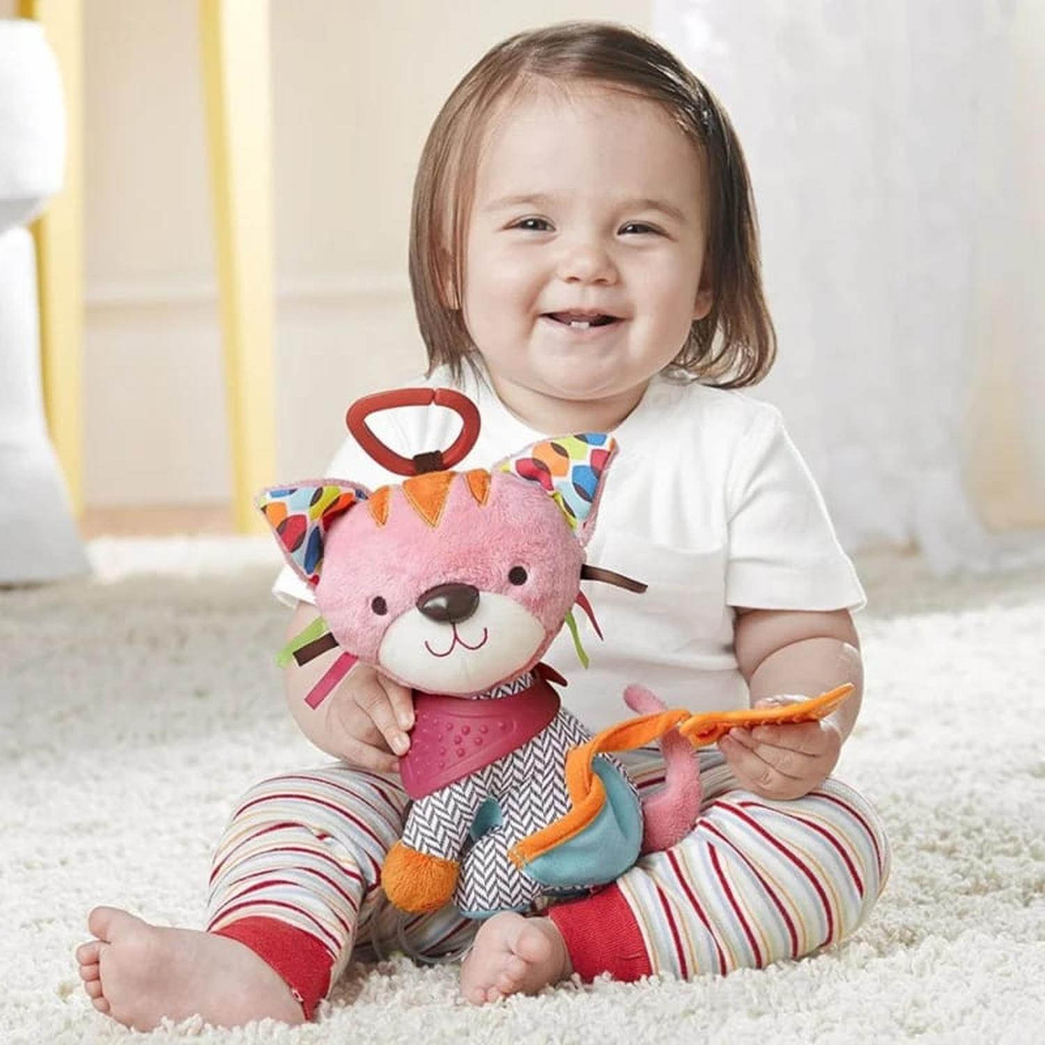 SONAJERO PELUCHE TELA ANIMALES TAMAÑO GATO - 1