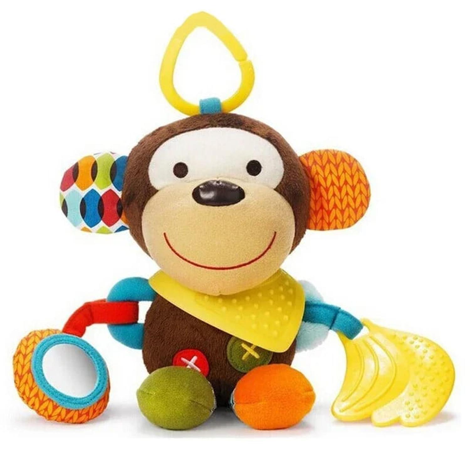 SONAJERO PELUCHE TELA ANIMALES TAMAÑO MONO - 1