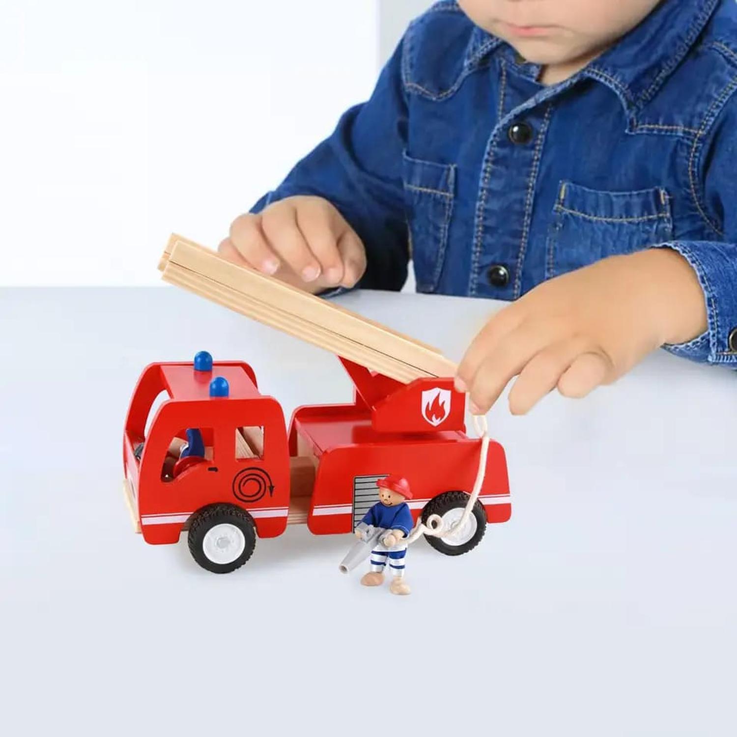 JUGUETE AUTO BOMBEROS MONTESSORI ARMABLE - 2