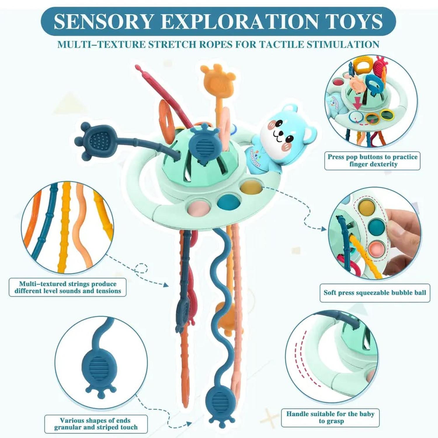 SONAJERO MONTESSORI SENSORIAL DE SILICONA OSO TAMAÑO M - 2