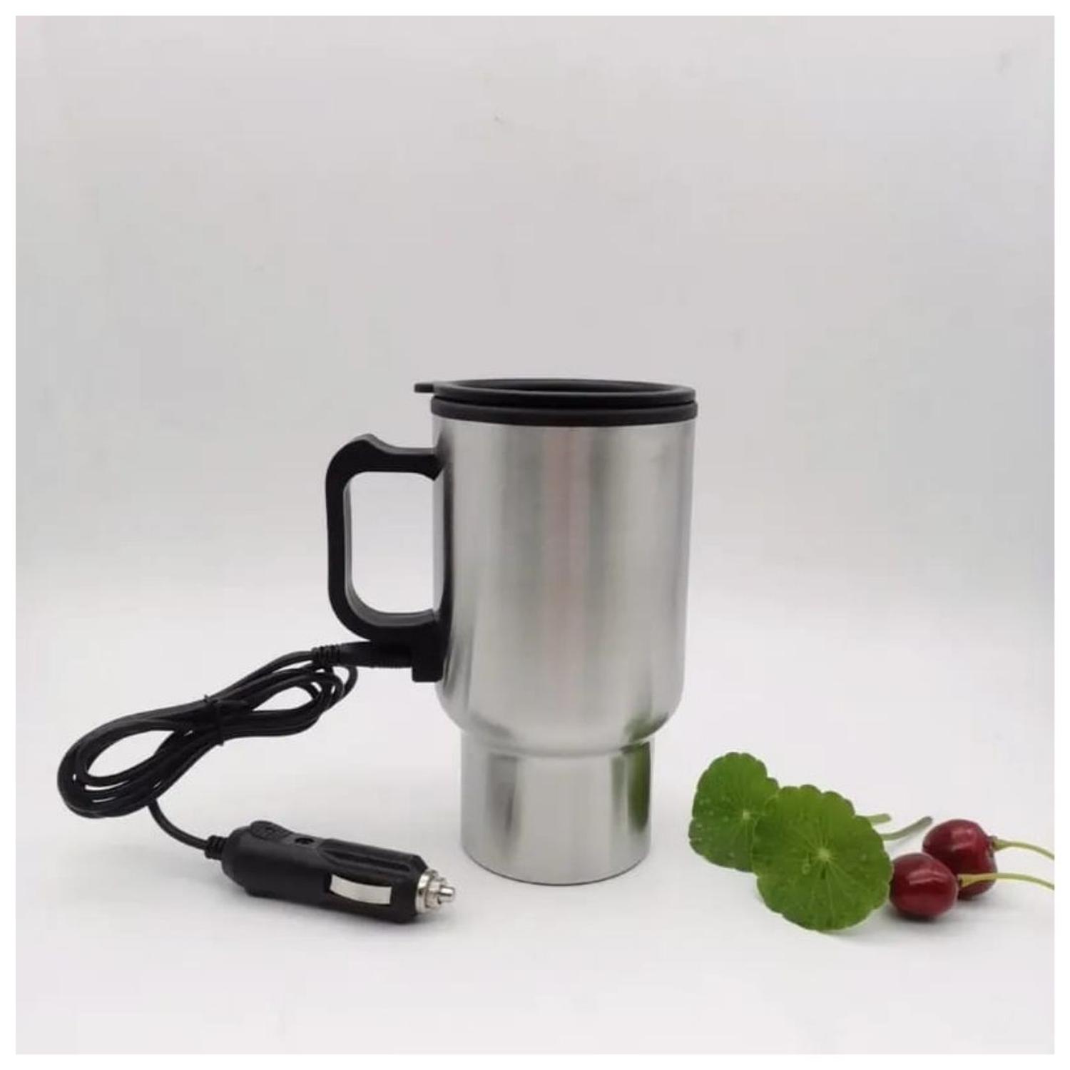 TAZA TERMICA CALENTADORA PARA AUTO 12V 500ML - 1