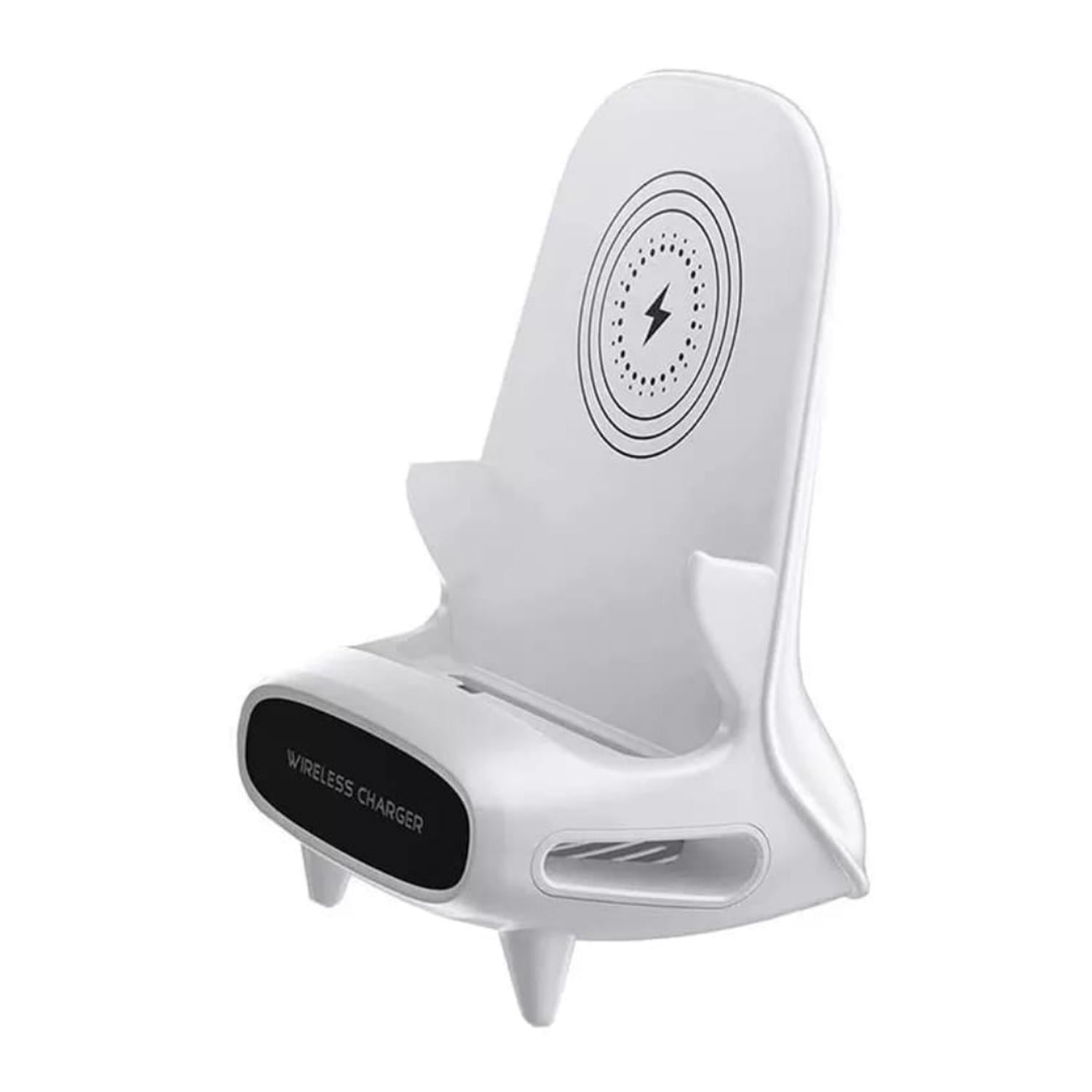 CARGADOR INALAMBRICO CON SOPORTE CELULAR MINI SILLA - 3