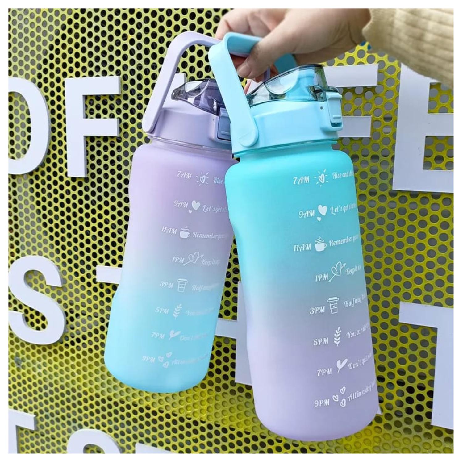 BOTELLA DE AGUA 1 CM DEPORTIVA MOTIVACIONAL 2 L/900 ML PACK 2 - 2