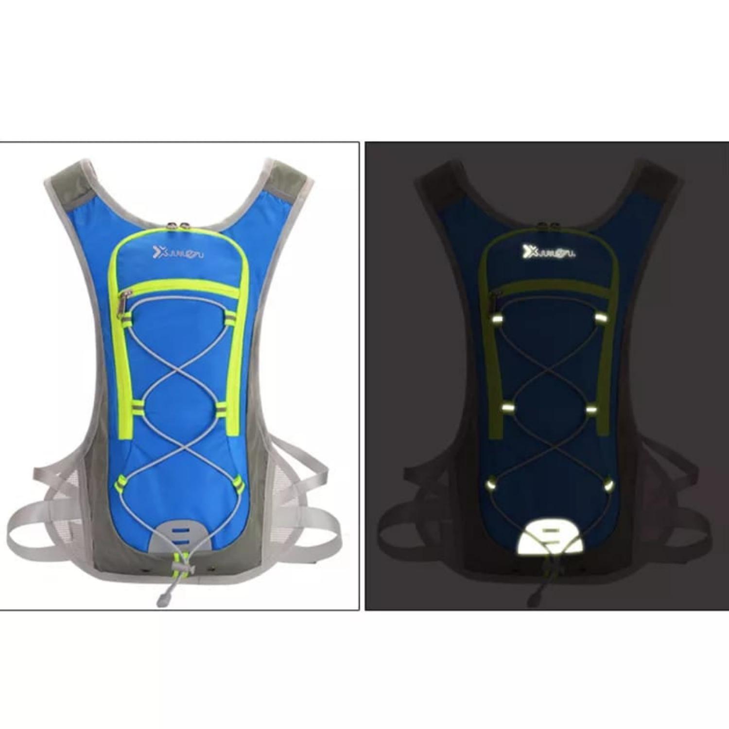 MOCHILA OUTDOOR AZUL CAMPING CAMELBACK CON BOLSA DE AGUA 2 LITROS - 3