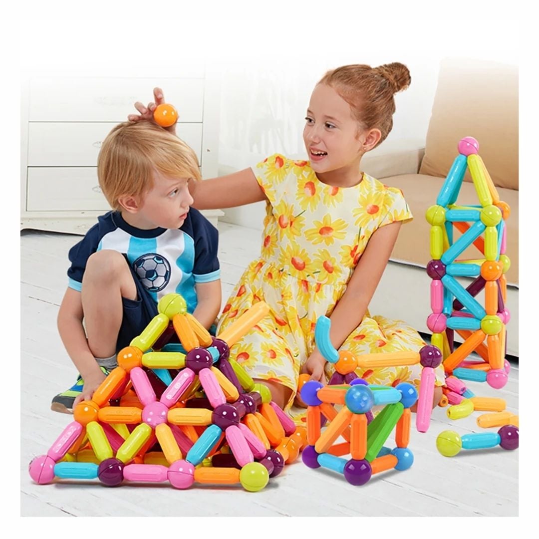 PUZZLE MULTICOLOR BLOQUES MAGNETICOS MONTESSORI 36 PIEZAS - 3