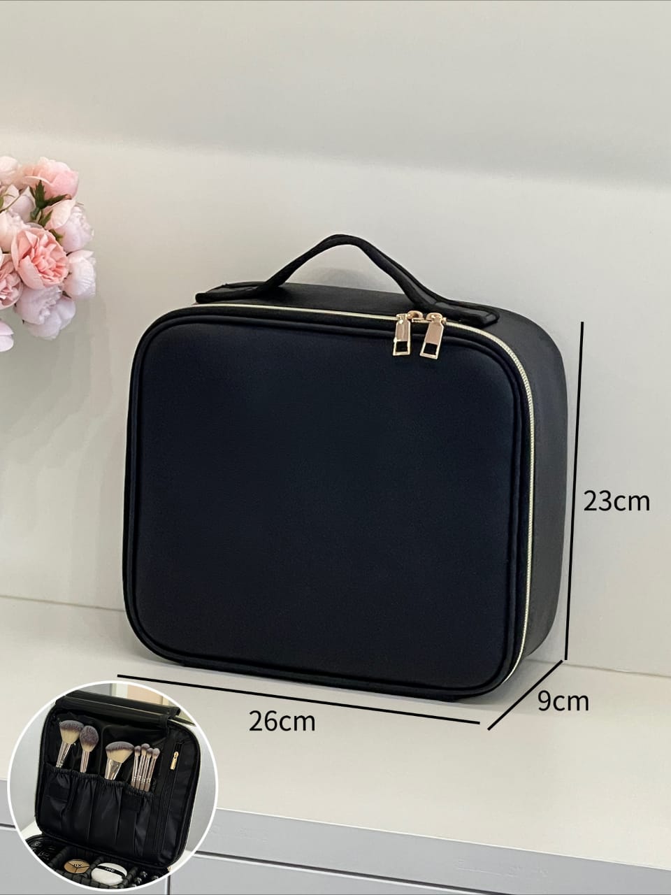ORGANIZADOR COSMETIQUERO CON ESPEJO LED - 3