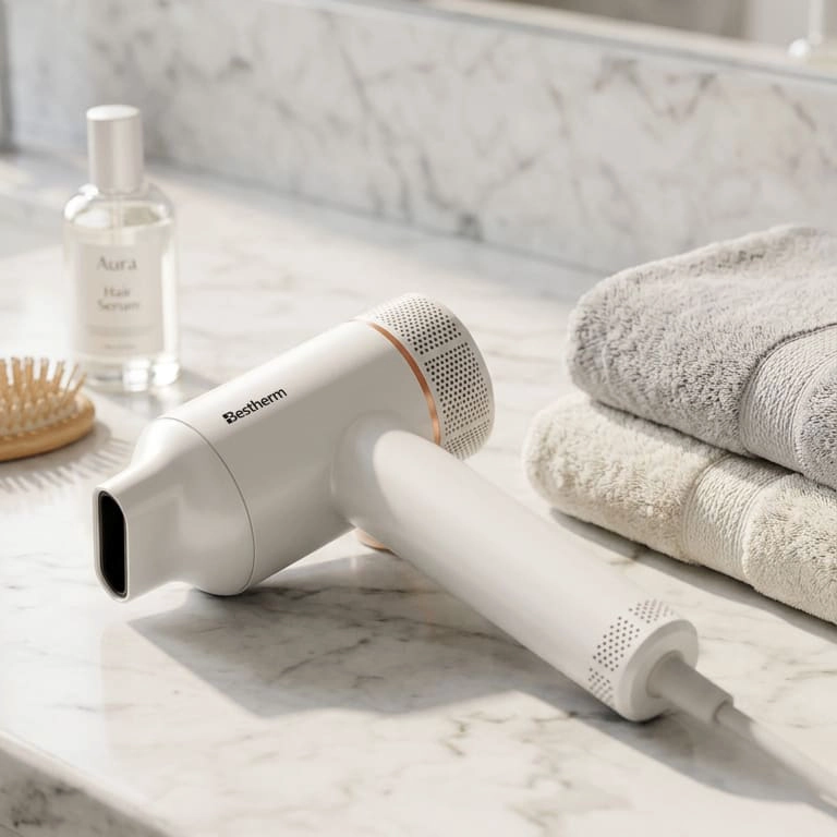 SECADOR DE PELO PROFESIONAL ECO-INTELIGENTE BESTHERM BLANCO - 3
