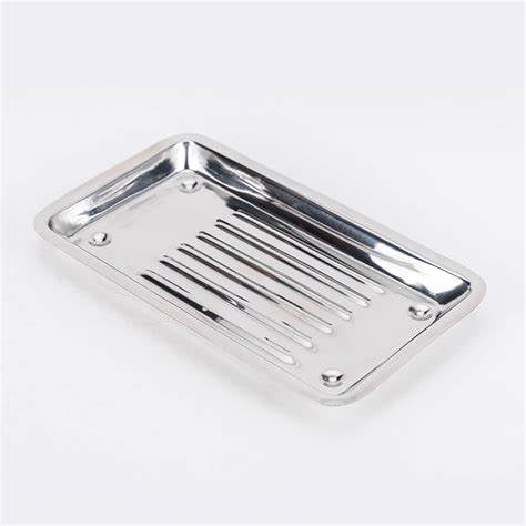 BANDEJA ACANALADA ACERO INOXIDABLE DE 20X10X2CM - 1