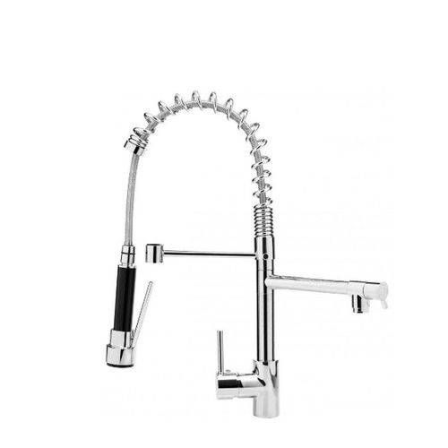 GRIFO LLAVE LAVAPLATOS MONOMANDO COCINA EXTENSIBLE TRIPLE - 1