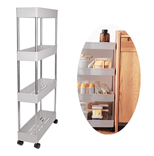 CARRITO ORGANIZADOR 4 NIVELES DELGADO PARA BAÑO O COCINA - 1