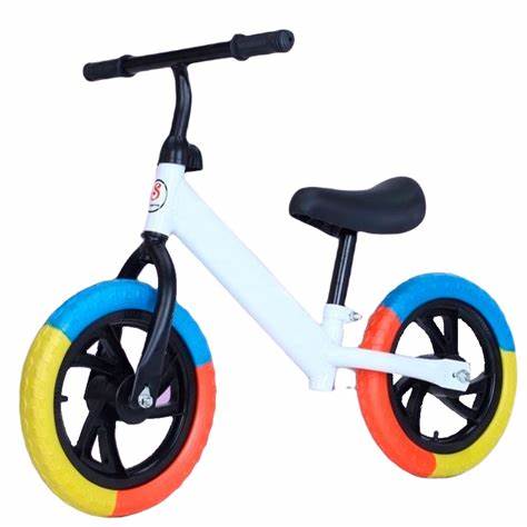BICICLETA EQUILIBRIO NIÑO SIN PEDALES AUTO APRENDIZAJE BLANCA - 1