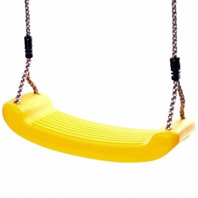 COLUMPIO AJUSTABLE PORTÁTIL PARA NIÑOS ASIENTO GIRATORIO AMARILLO - 1
