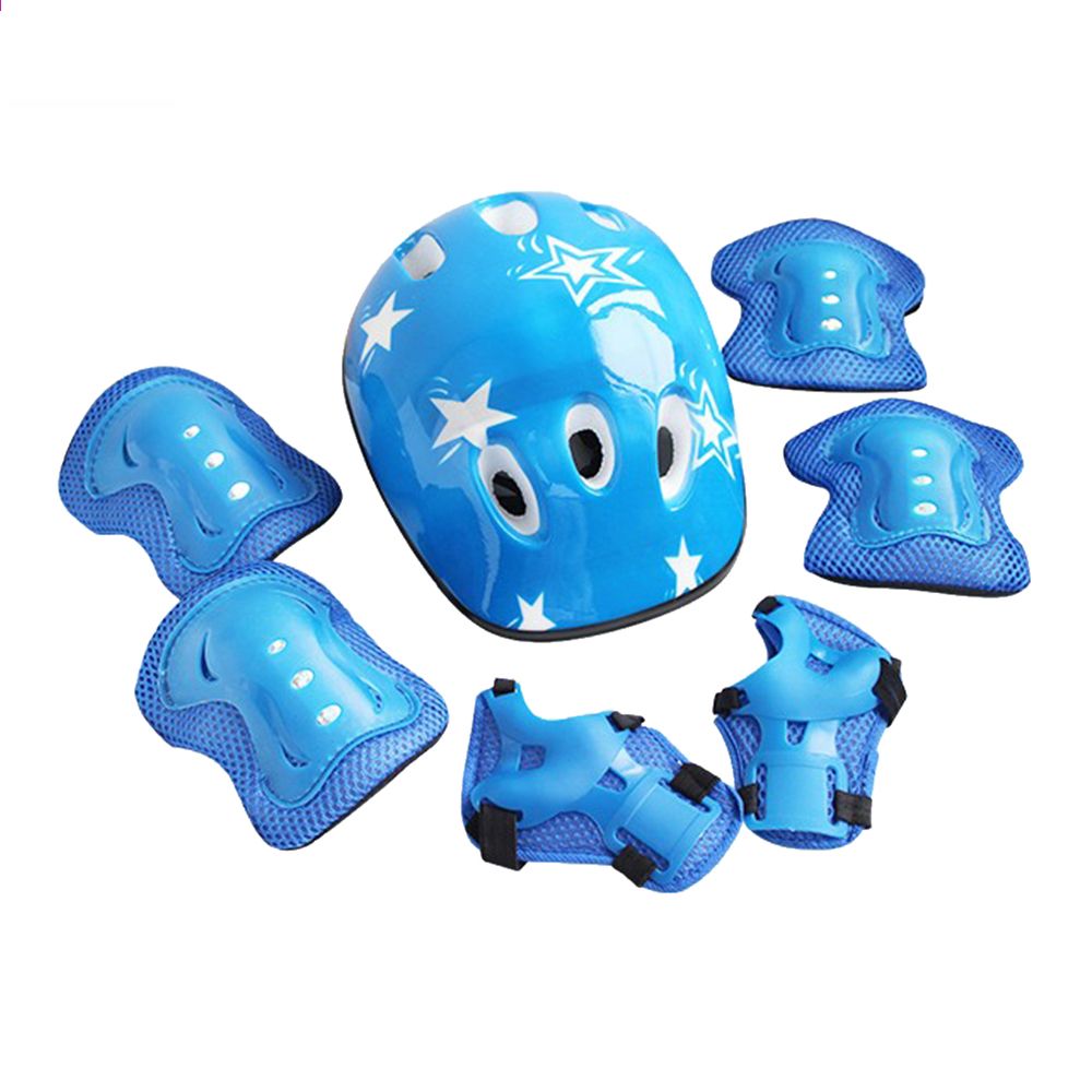 SET PROTECCIÓN NIÑAS CASCO RODILLA CODO MANO - 1