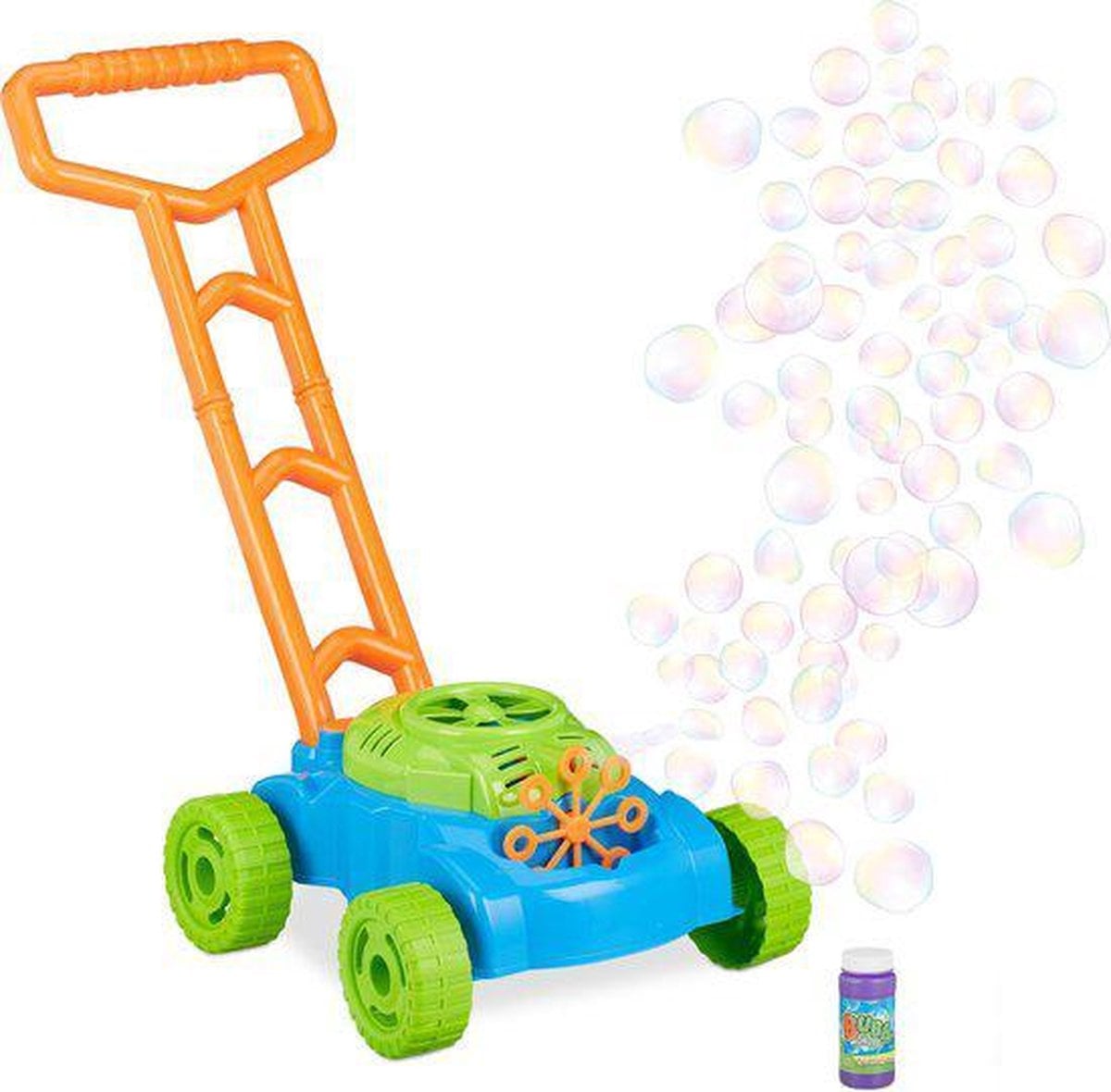 CARRITO CAMINADOR LANZA BURBUJAS AZU - 1