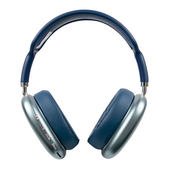AUDÍFONOS P9 PLUS MICRO SD C/CANCELACIÓN DE RUIDO/BLUETOOTH - AZUL - 1