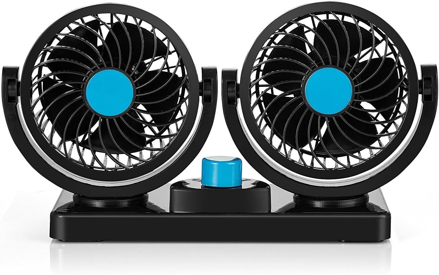 VENTILADOR 12V AUTO VEHICULO DOBLE 360° 6 PULGADAS - 1