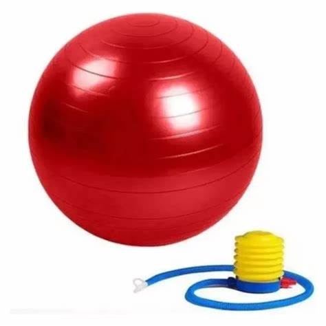PELOTA BALON 75 CM PILATES YOGA + INFLADOR PELOTAS - 1