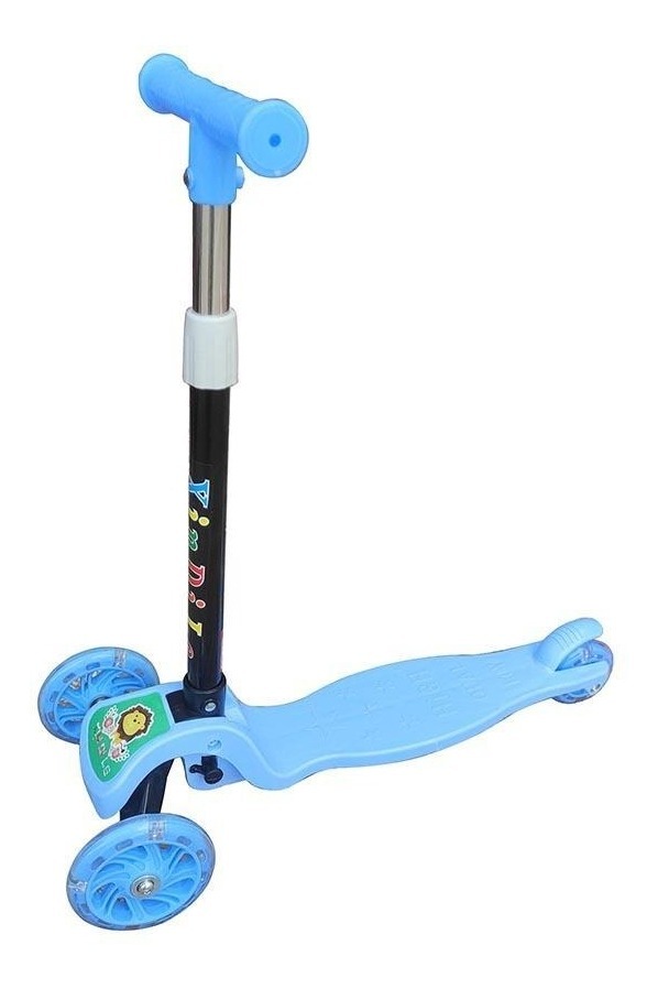 MONOPATIN SCOOTER 3 RUEDAS CON LUZ LED NIÑAS NIÑOS REGULABLE - 1