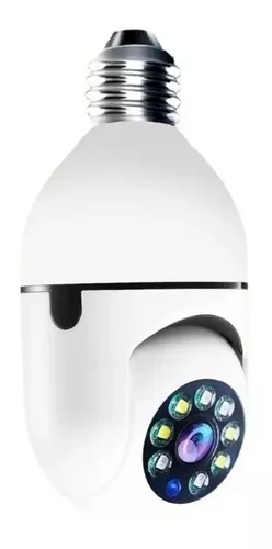 CAMARA IP AMPOLLETA PANORÁMICA WIFI CCTV INTELIGENTE 360° - COLOR BLANCO - 1