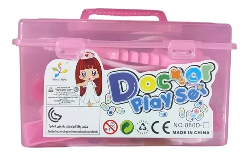 SET 17 MINI JUEGO DOCTORA NIÑAS JUGUETE MÉDICO - 1