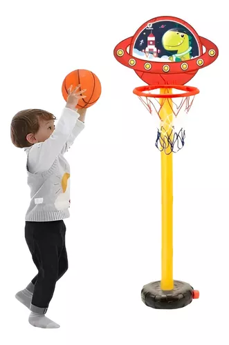 JUEGO DE BALONCESTO O BASKETBALL PARA NIÑO SOPORTE AJUSTABLE - 1