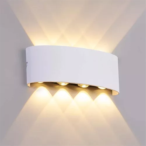 LÁMPARA DE PARED LED IMPERMEABLE ILUMINACIÓN EXTERIOR JARDIN - 1