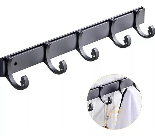 COLGADOR DE TOALLA 4 BRAZOS 180 GRADOS BAÑO RACK PERCHERO - 1