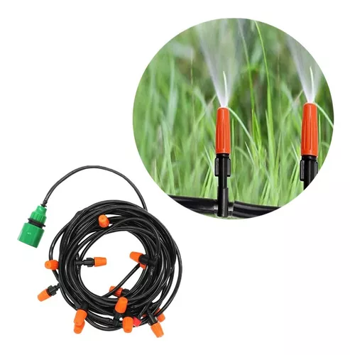 MANGUERA SISTEMA DE RIEGO PULVERIZACIÓN AGUA PARA JARDÍN 10M - 1